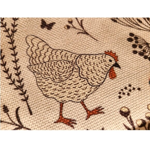 Farmhouse Table Runner Rooster Decor Decorative Cloth Country Cottage Decoration - Picture 7 of 10